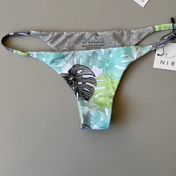 NWT Nirvanic MONSTERA TROPIC ZARA TOP & HALI BOTTOM Swim Set size M - Picture 3 of 10